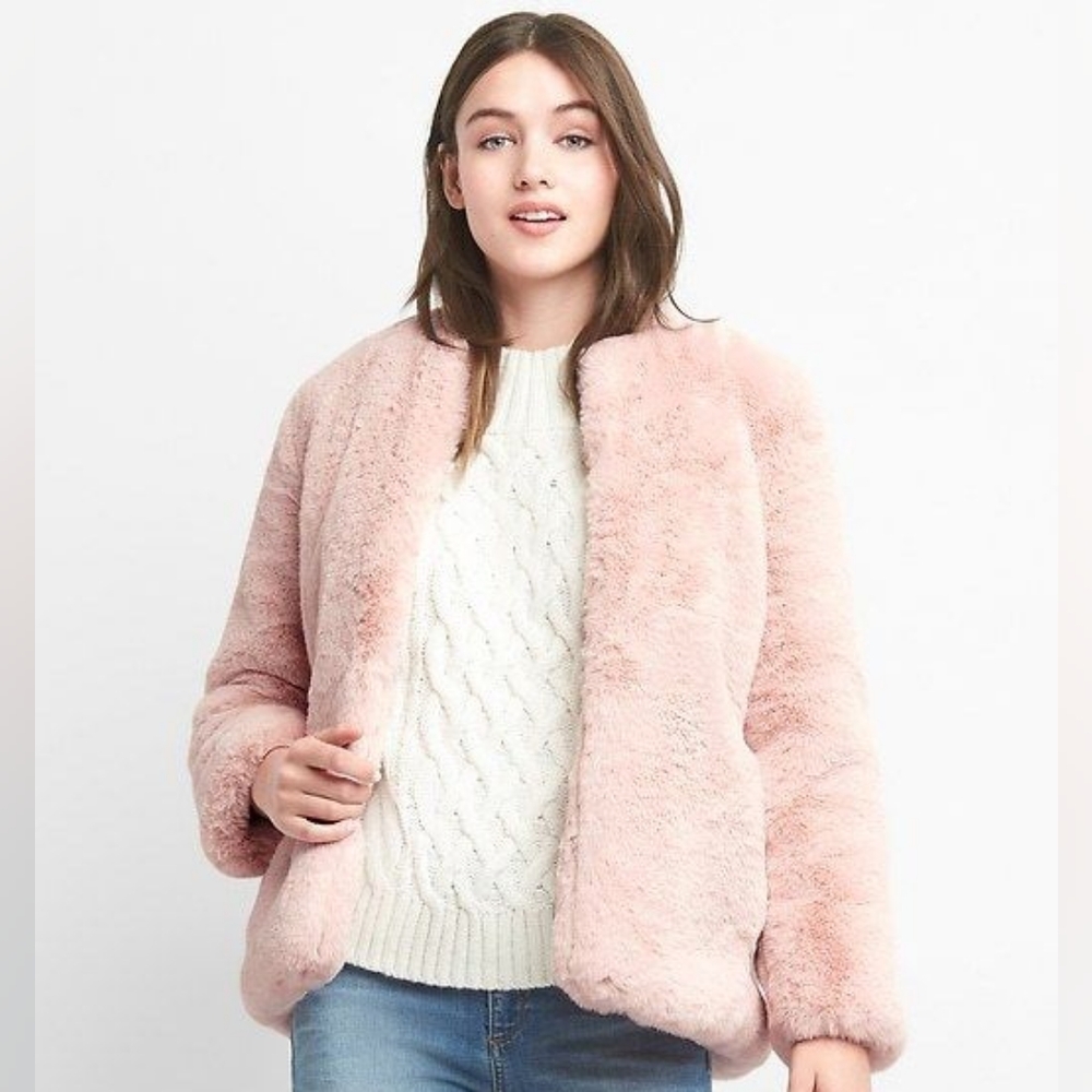 GAP faux fur coat